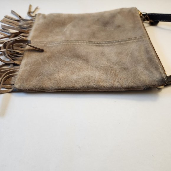 Vintage Coach Tan Suede Fringed Crossbody Bag - Picture 12 of 16